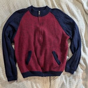 Vintage Bleyle cardigan sweater classic collegiate L